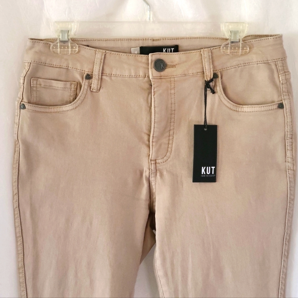 Kut From The Kloth Tan Connie Fab Ab Ankle Skinny Jeans Size 4